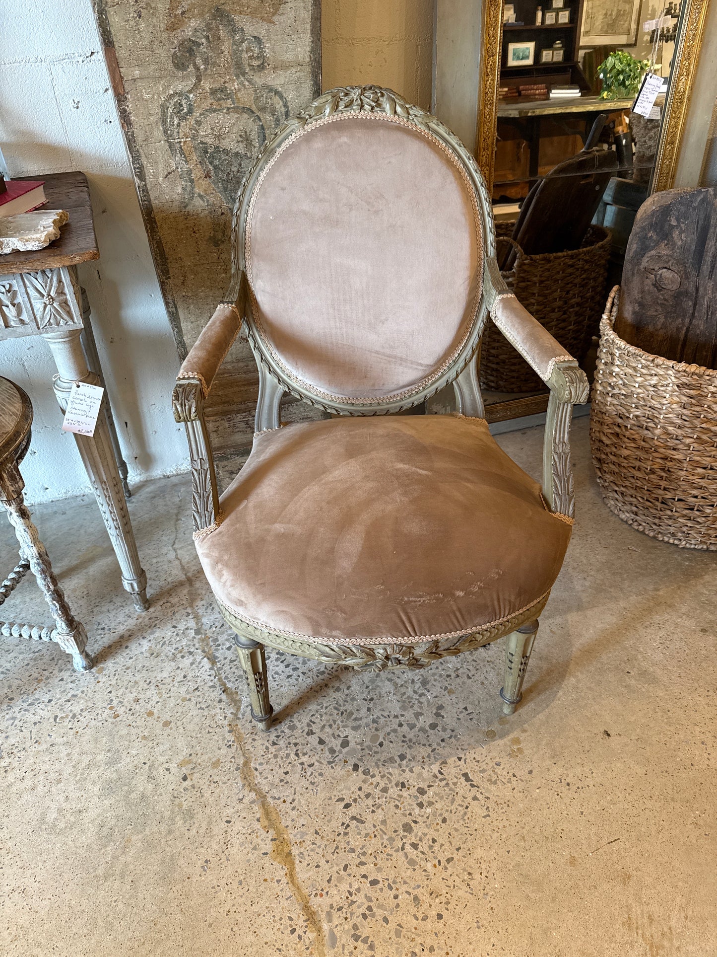 Pair of French Louis XVI Balloon Back Chairs