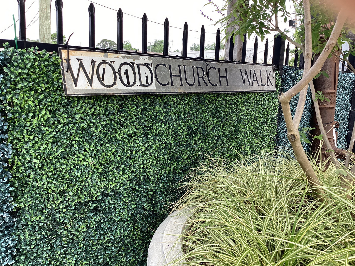 English Street Sign “Woodchurch Walk”