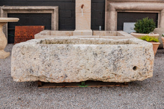 Deep Rectangular Stone Trough