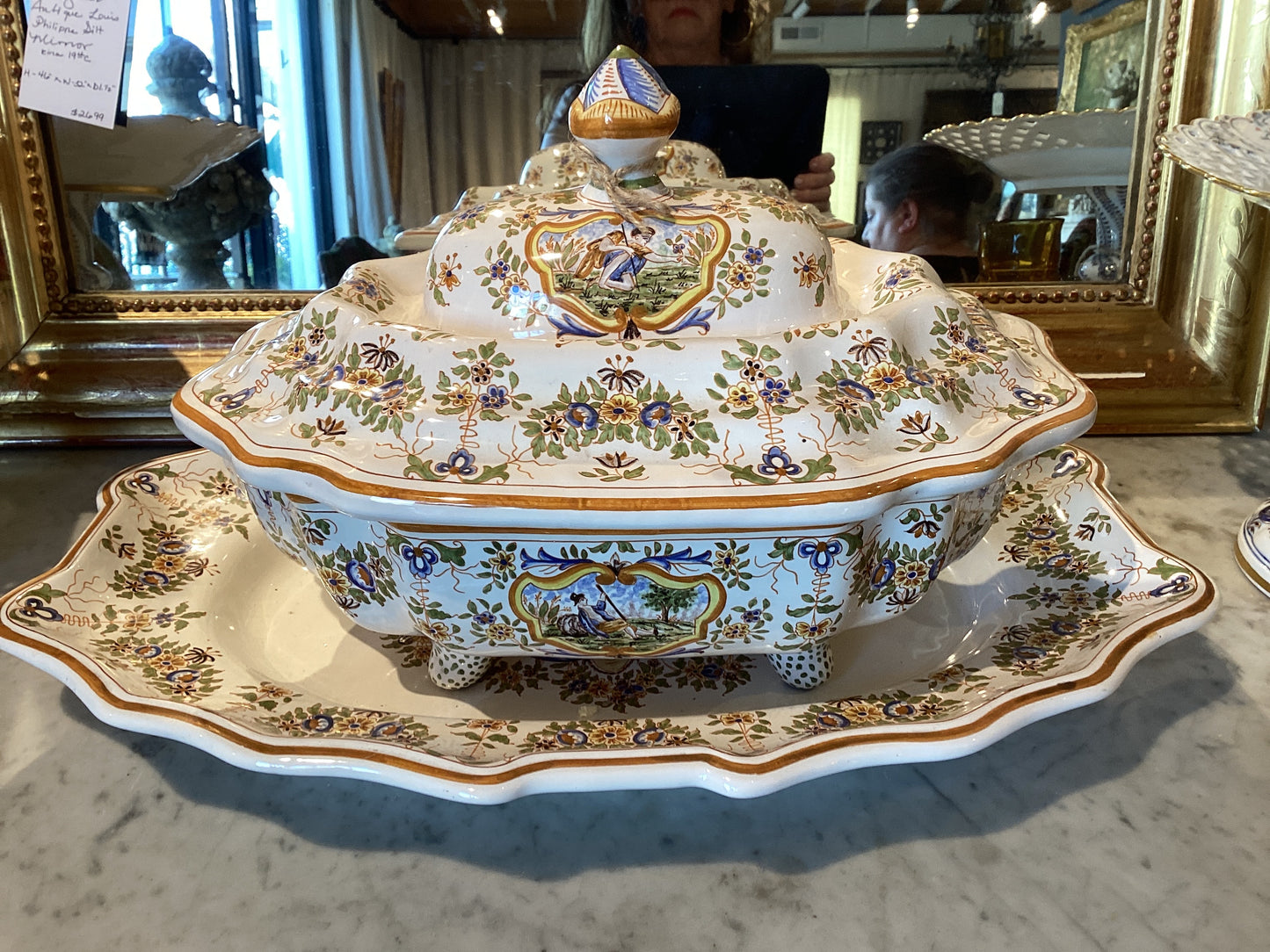 French Lidded Tureen with Platter