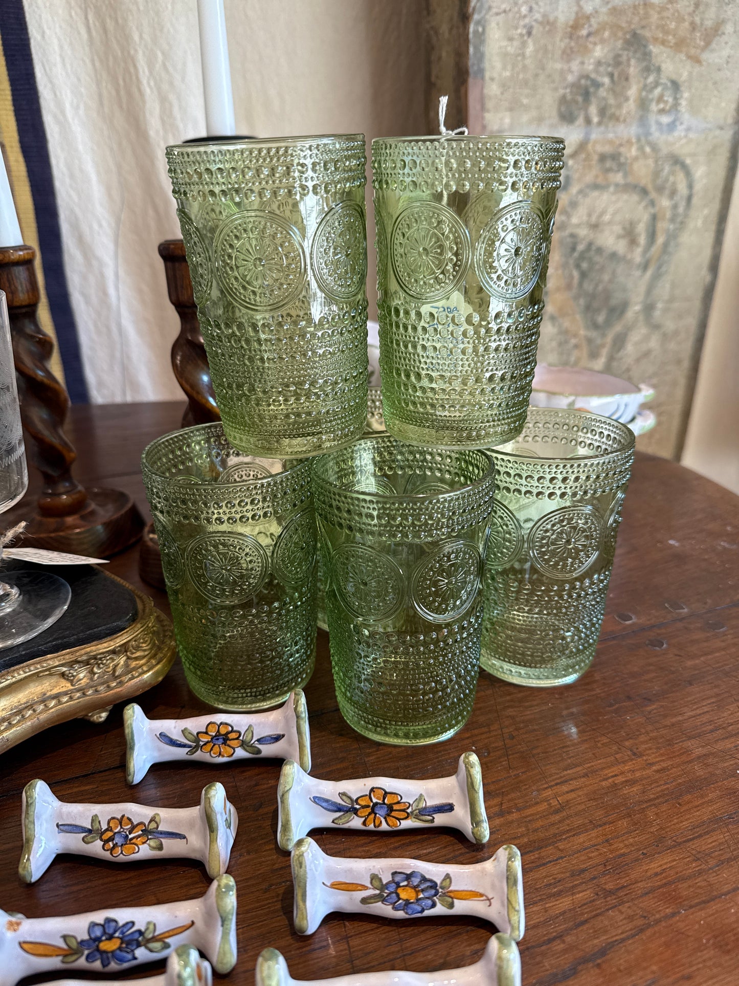 13 oz Vintage Glass Tumbler (set of 6)