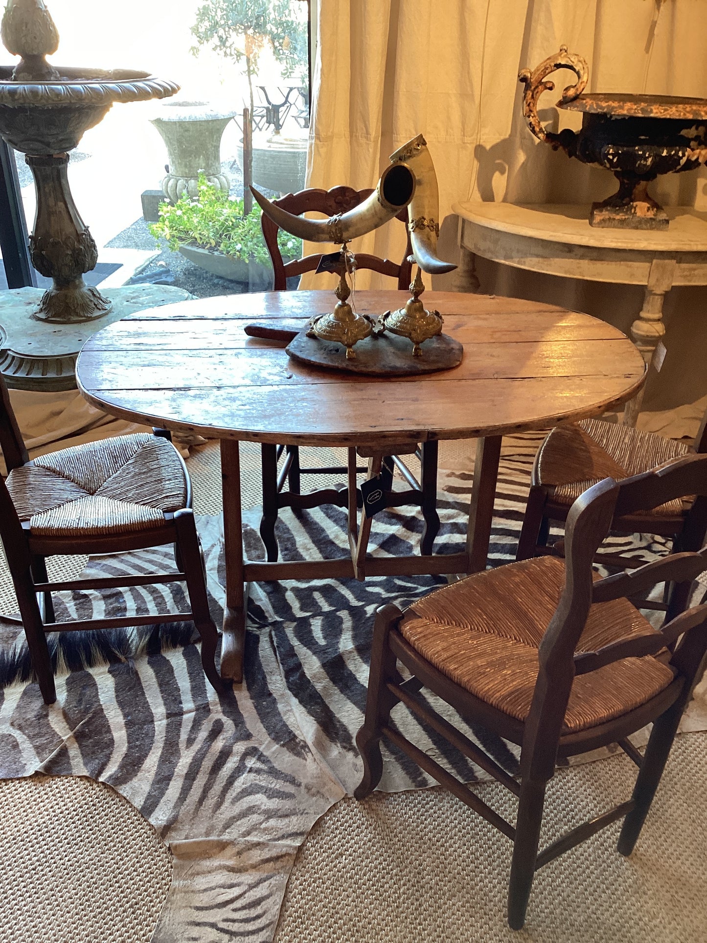 French Tilt Top Vintners Table in Pine