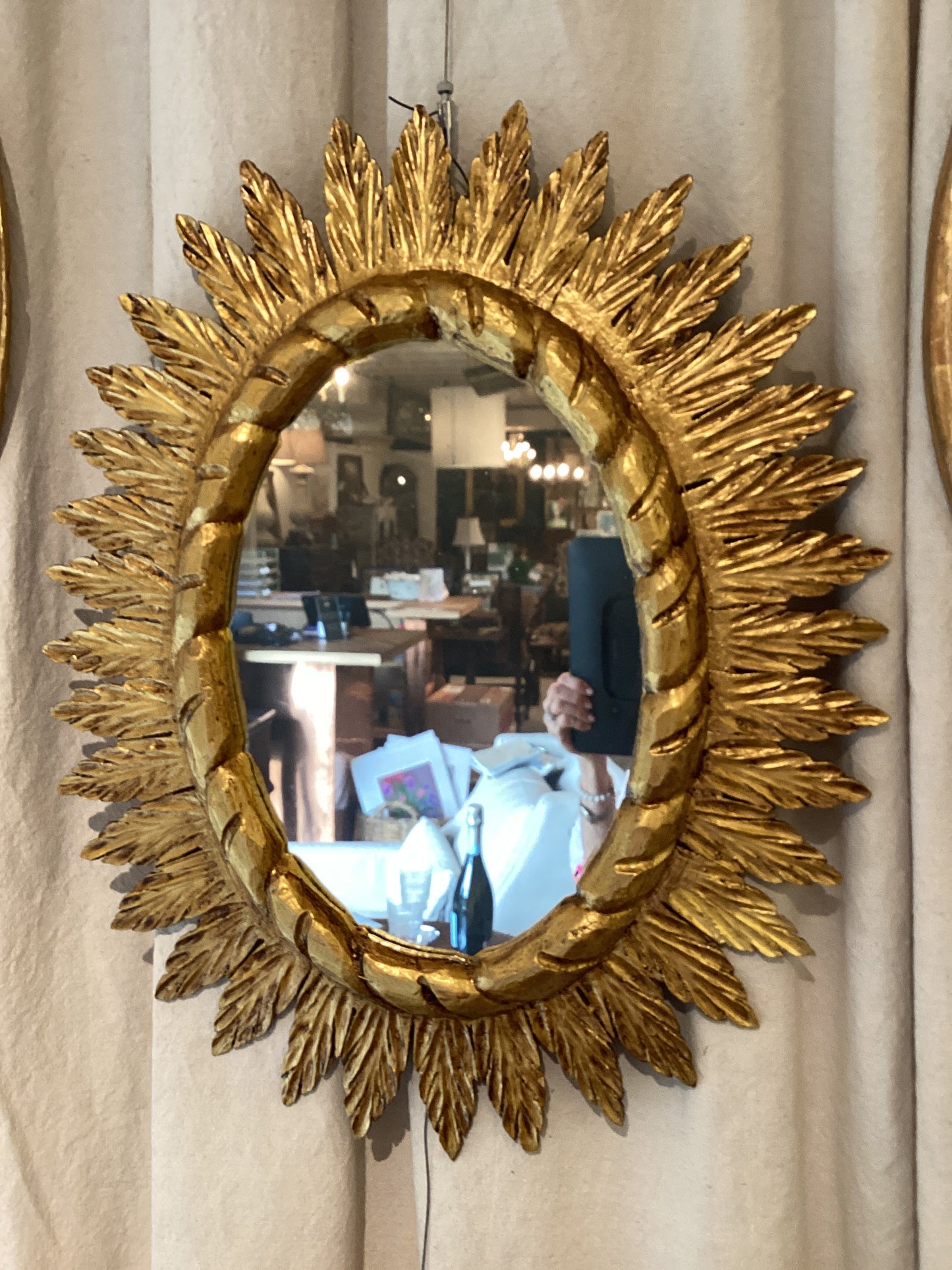 French Sunburst Mirror
