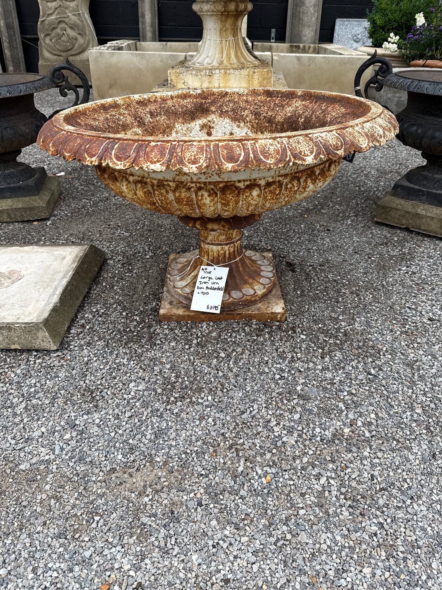 Large Cast Iron Urn from Huddersfield