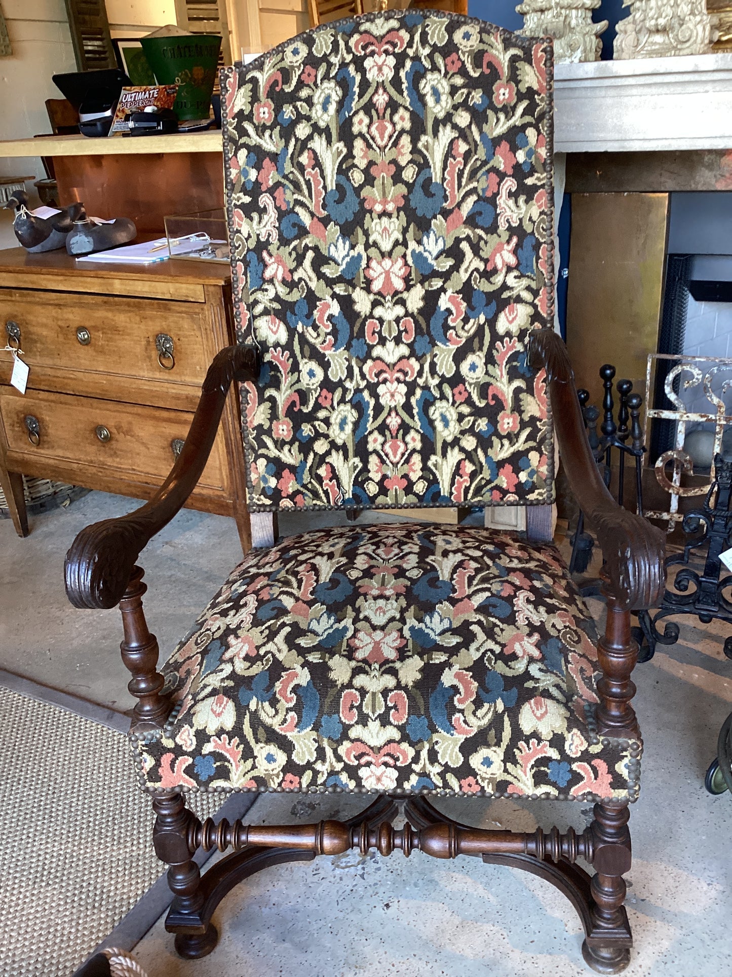 Antique Louis XIII Oak Chairs