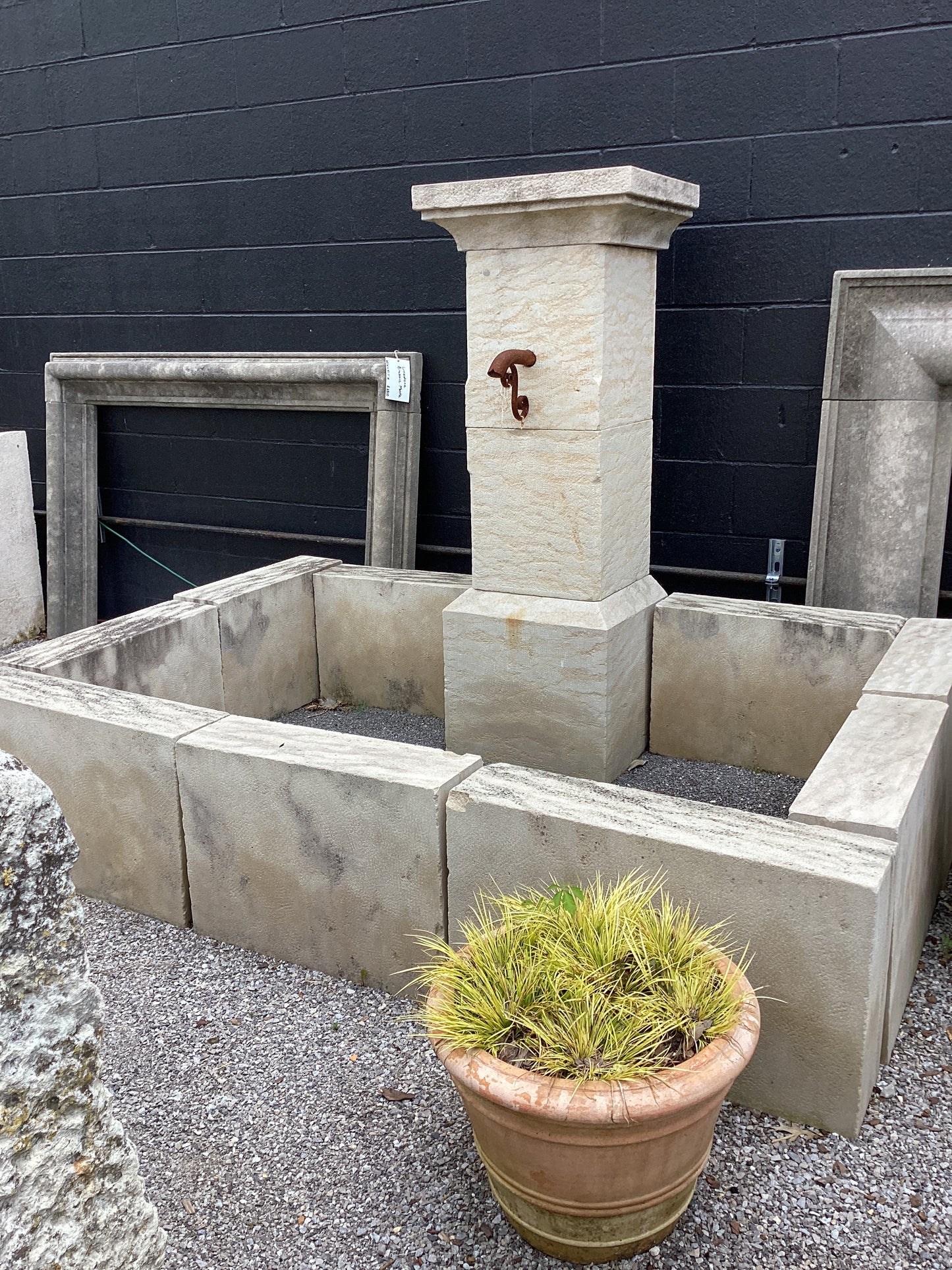 French Limestone Fountain
