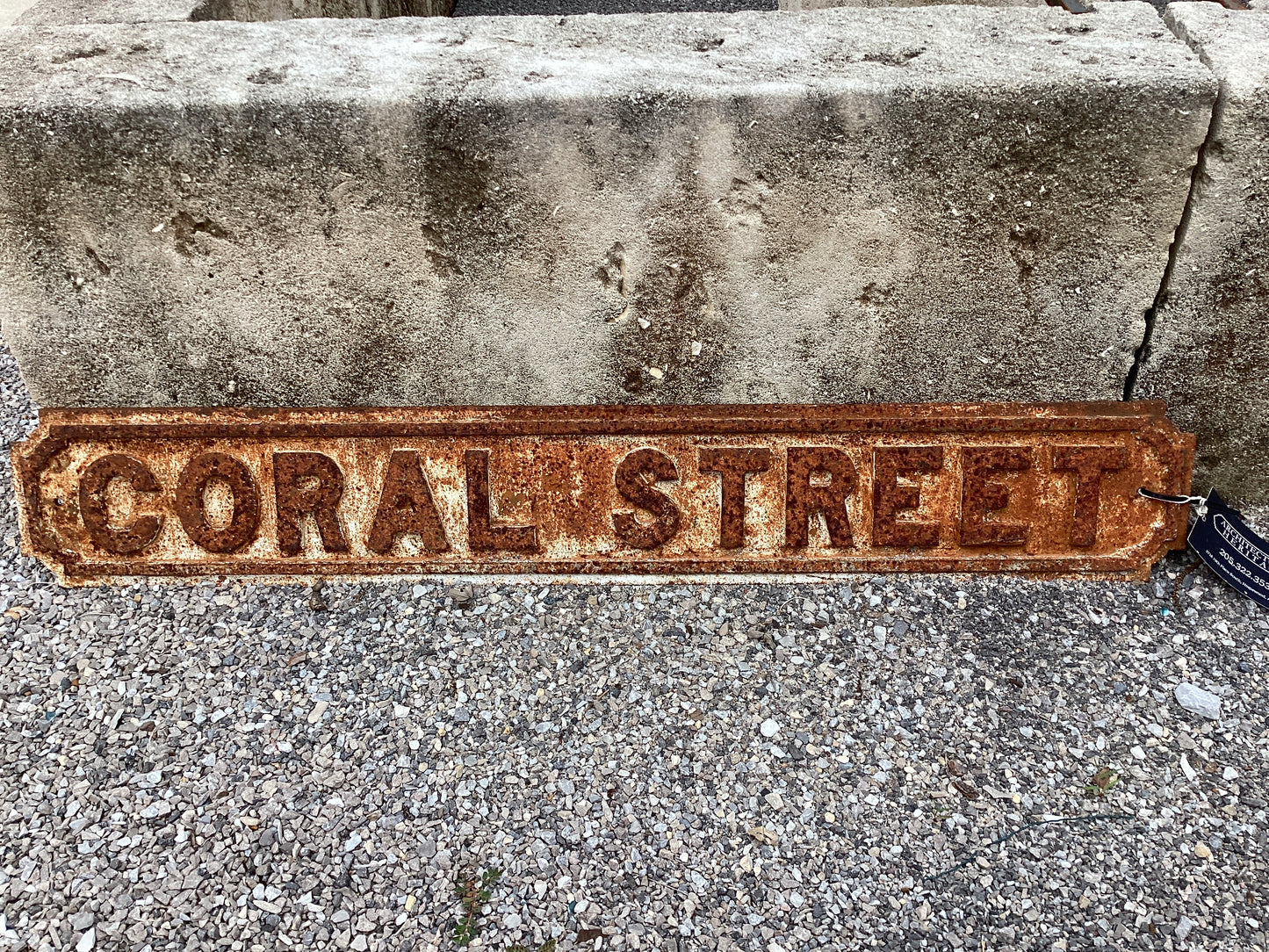 English Iron Road Sign