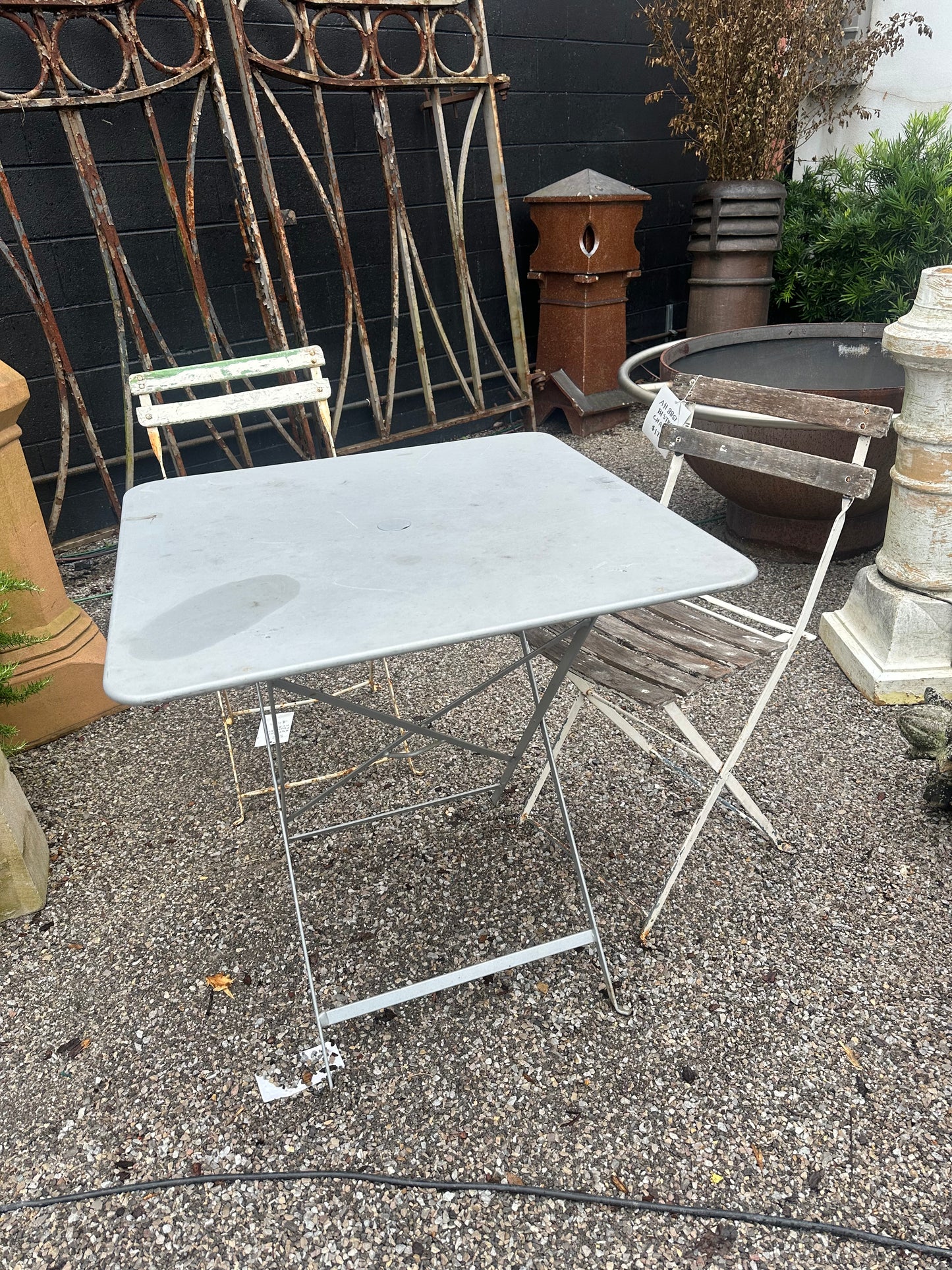 20th Century French Fermob Polychromed Metal Bistro Tables