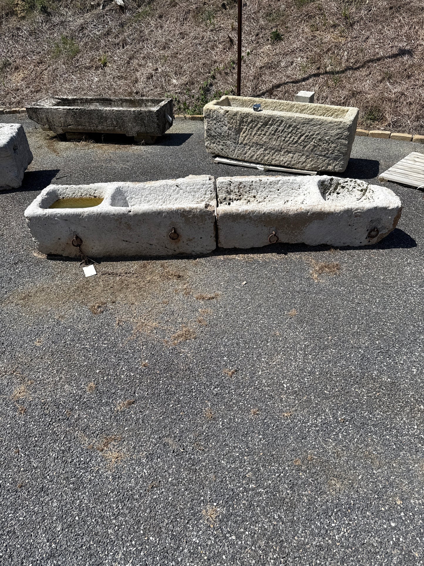 Long Stone Trough with Split Middle
