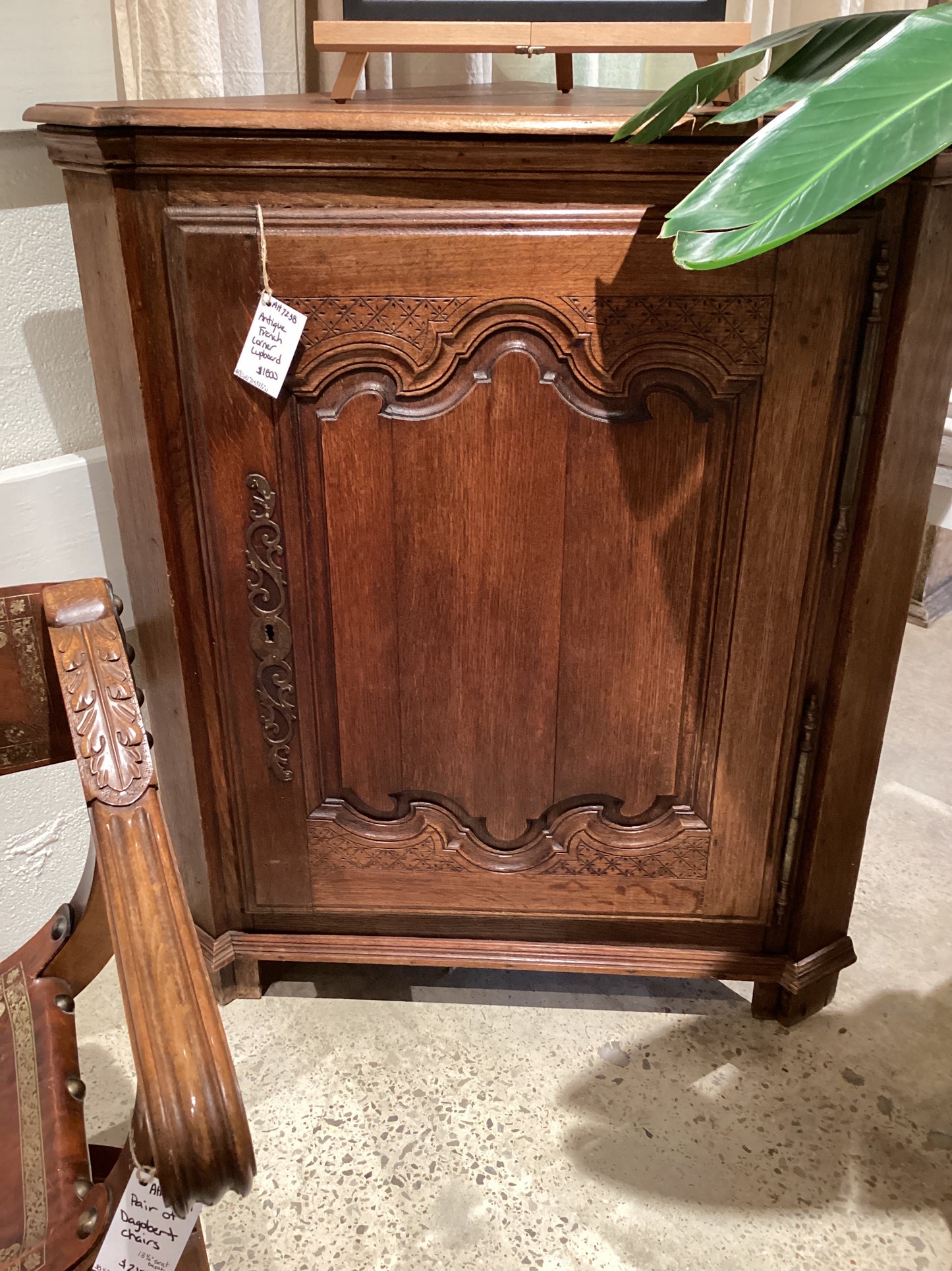 Antique French Corner Cupboard