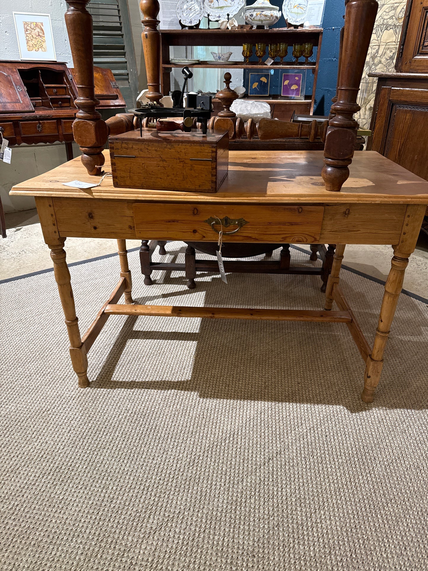 English Pine Writing Desk