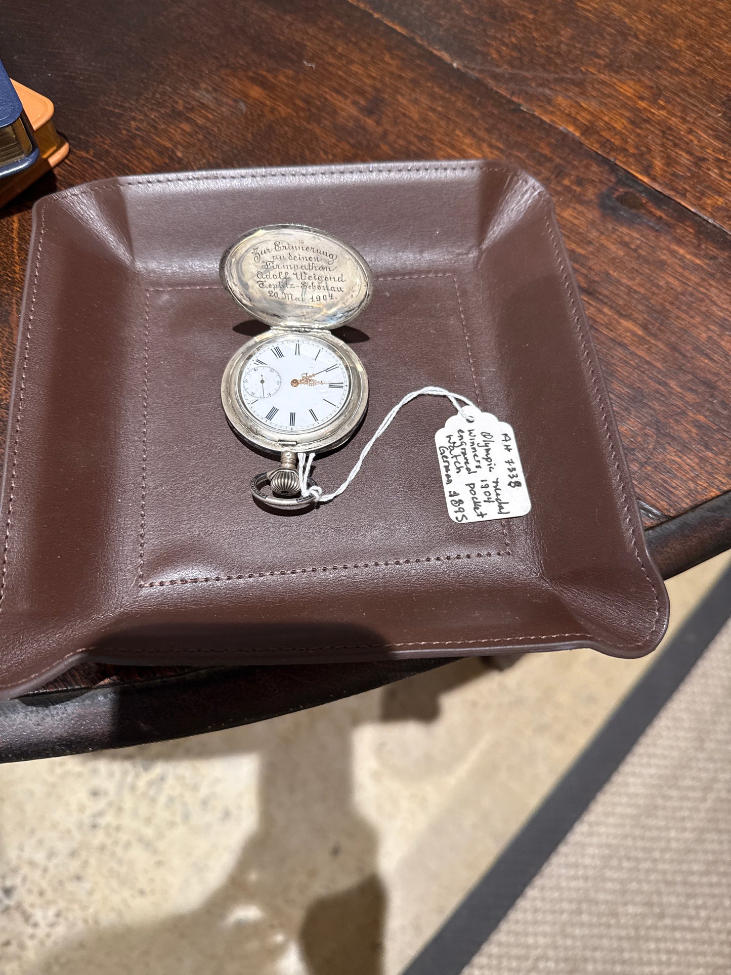 German Olympic Medal Pocket Watch