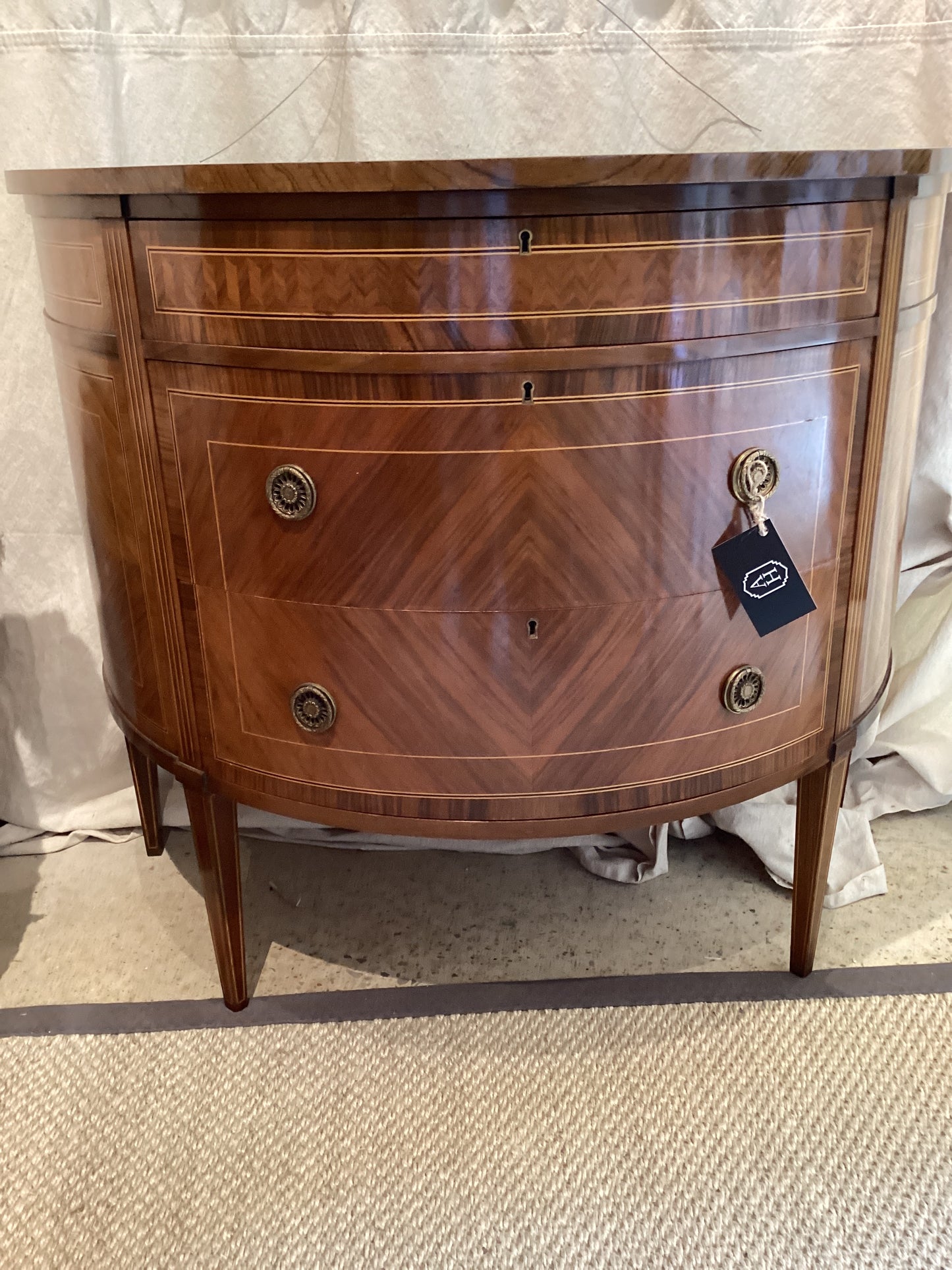 Louis XVI Style Demilune Commode