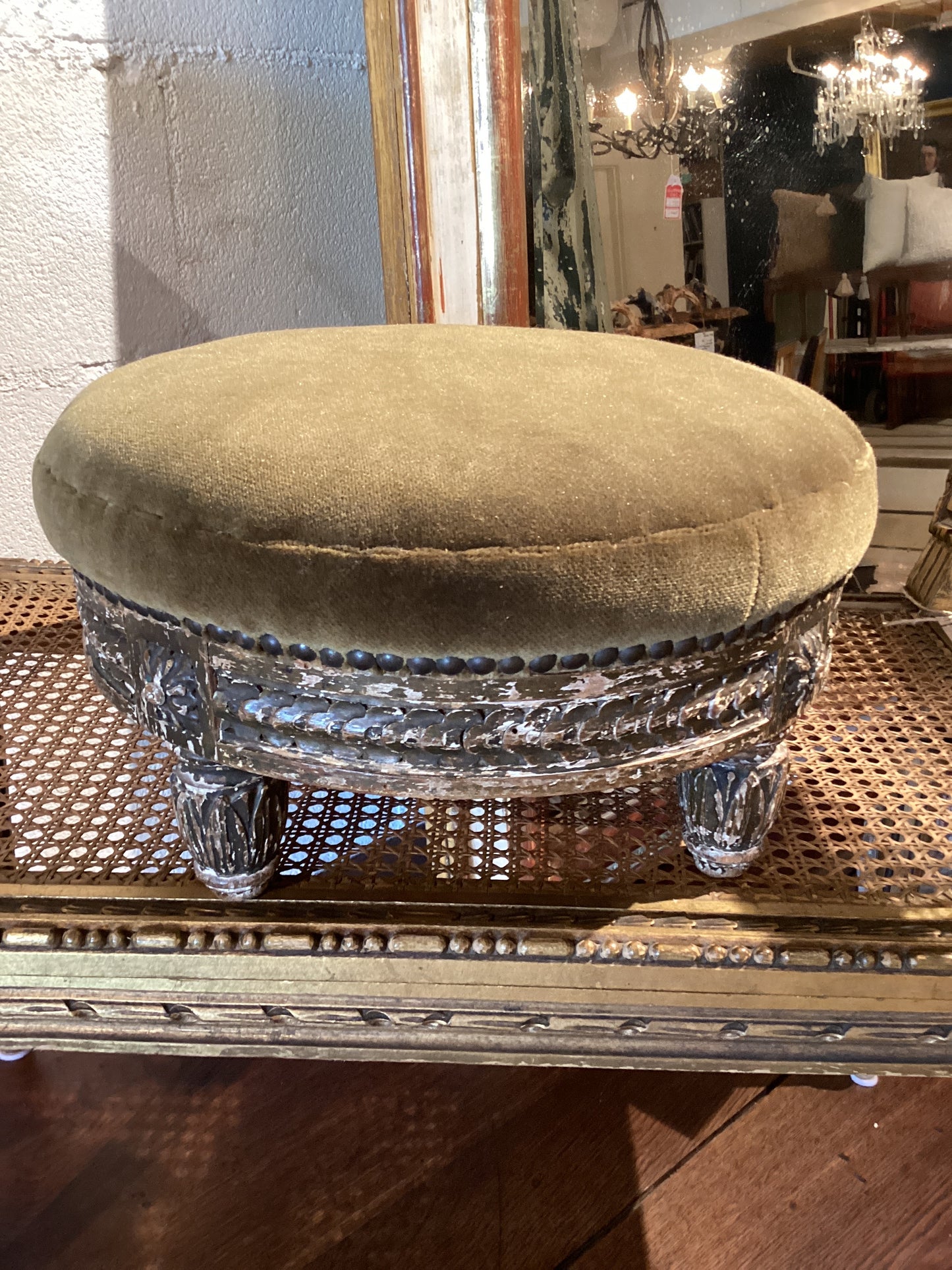 French Louis XVI Petite Foot Stool