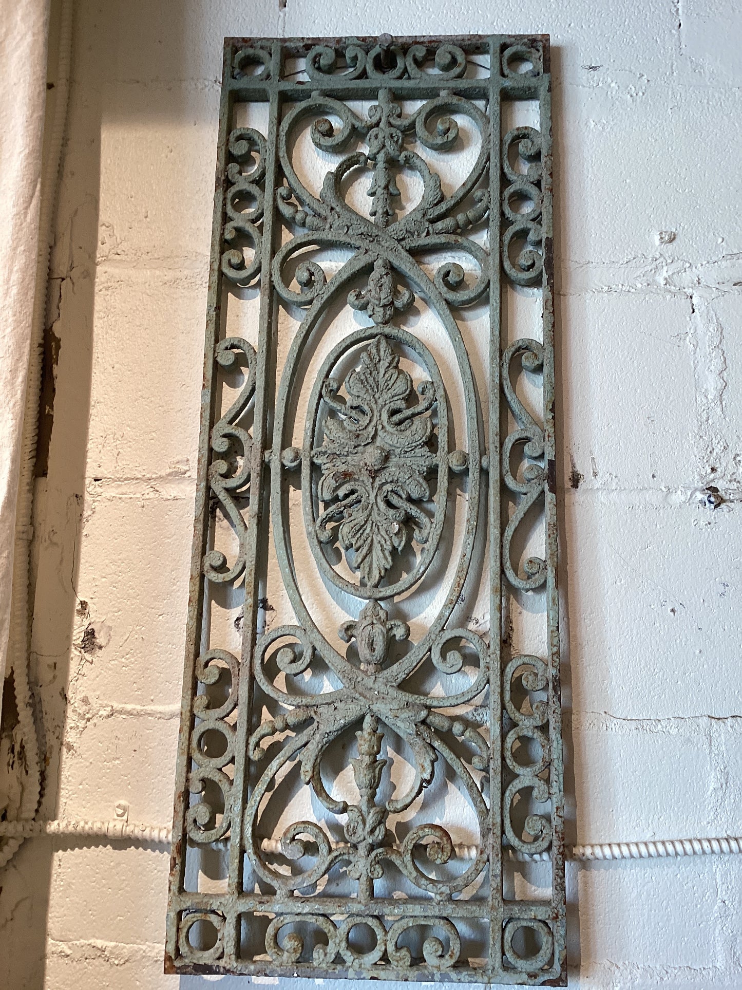 Medium Grey/Green Iron Grate Set of 2