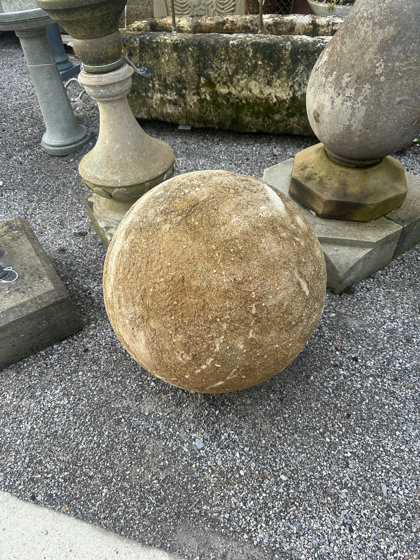 French Stone Sphere, Circa 1899