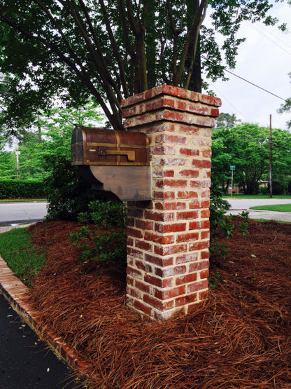 Bevolo Post Mount Copper Mailbox