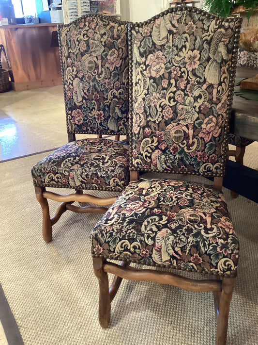 Set of 6 French Mouton Side Chairs