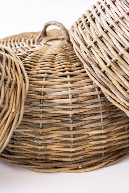 Rattan Cloche Dome Food Cover: Large - 19.5" D