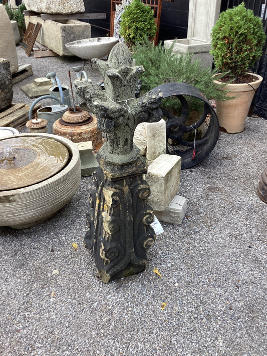 Carved Yorkshire Finial on Plinth