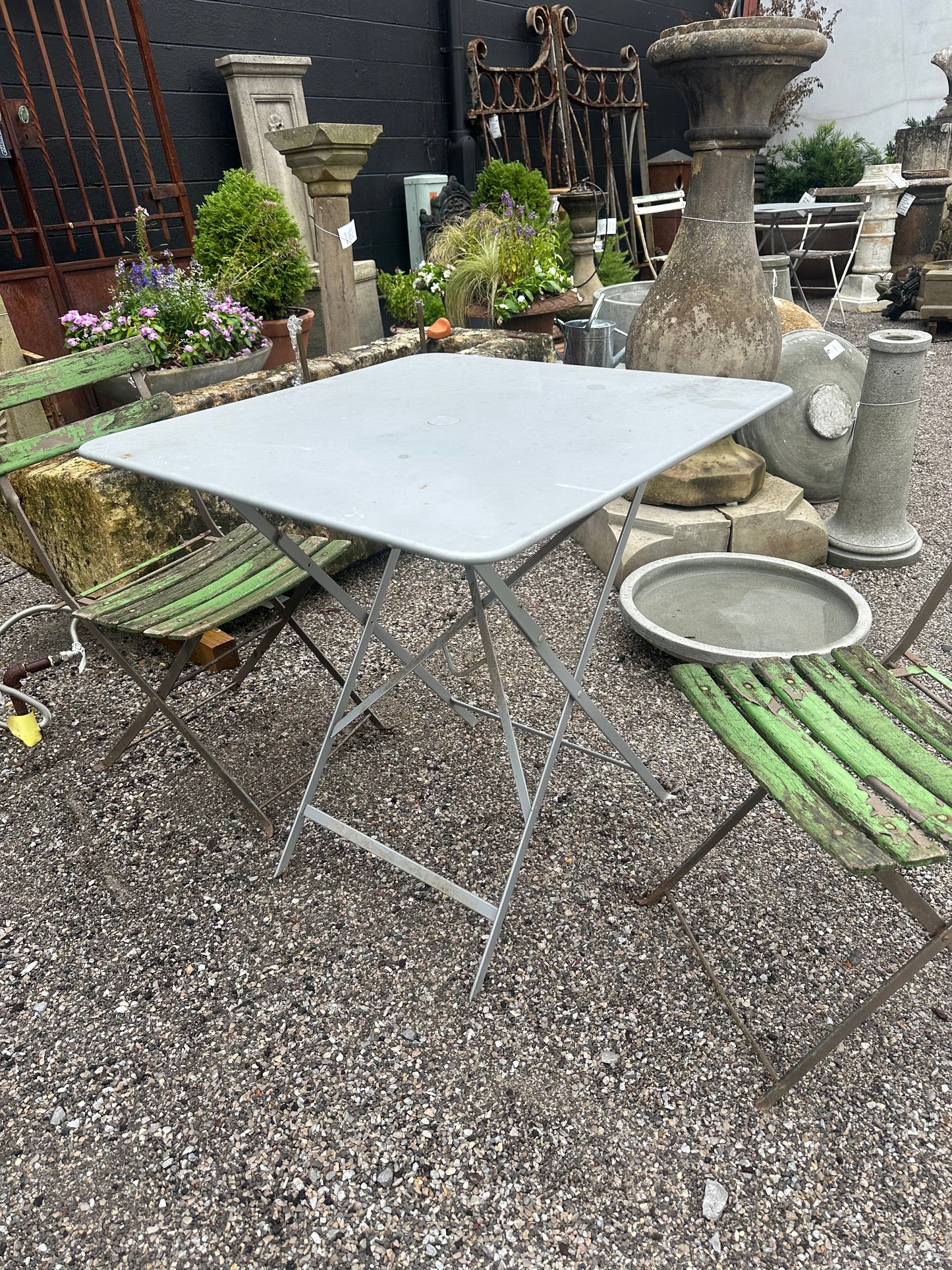 20th Century French Fermob Polychromed Metal Bistro Tables