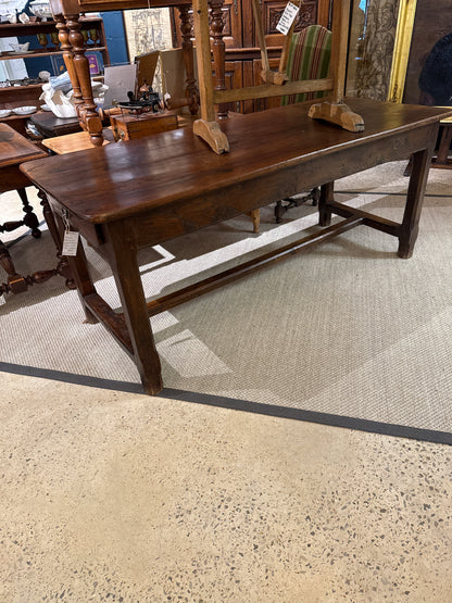 French Provincial Walnut Farm Table