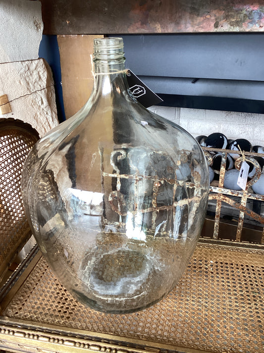 Large Clear Glass Demijon