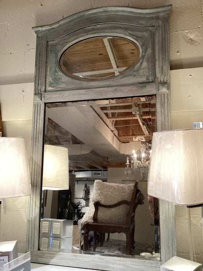 Painted Beveled Trumeau Mirror