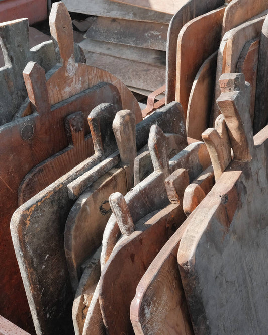 Vintage Turkish Bread Boards | Rustic Breadboard: Medium