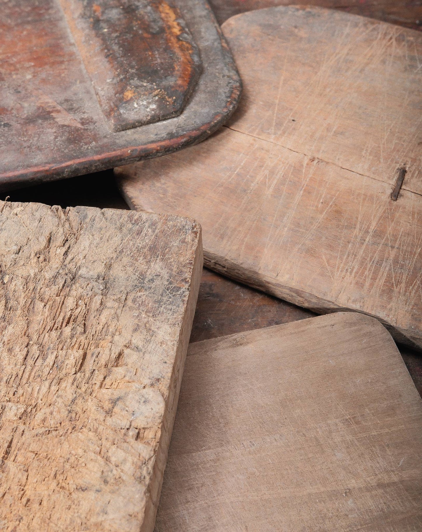 Vintage Turkish Bread Boards | Rustic Breadboard: Medium
