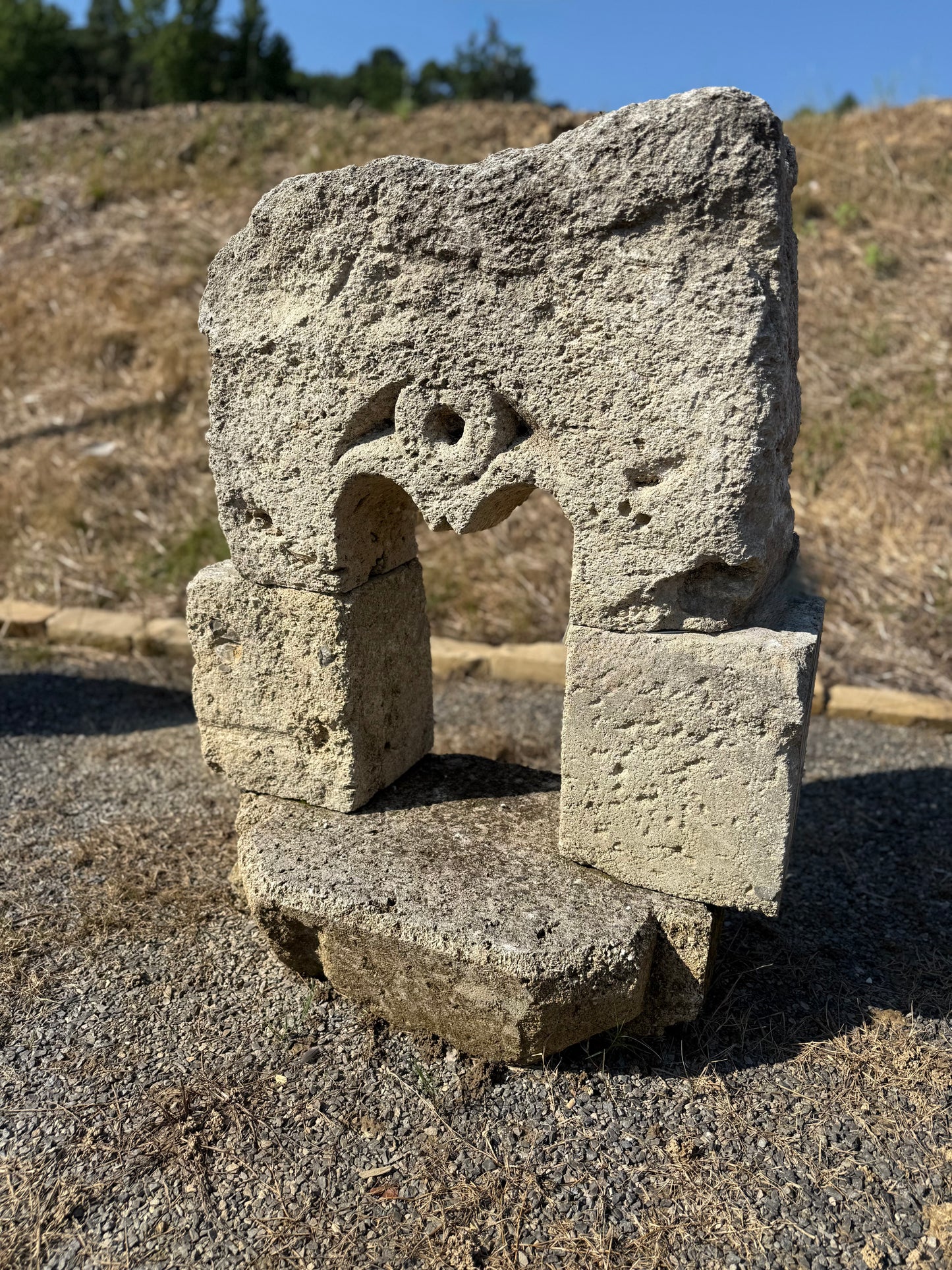 Double Arch stone Window