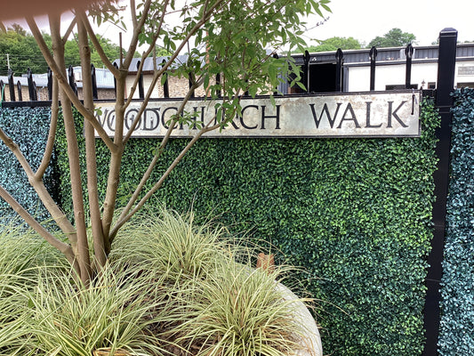 English Street Sign “Woodchurch Walk”
