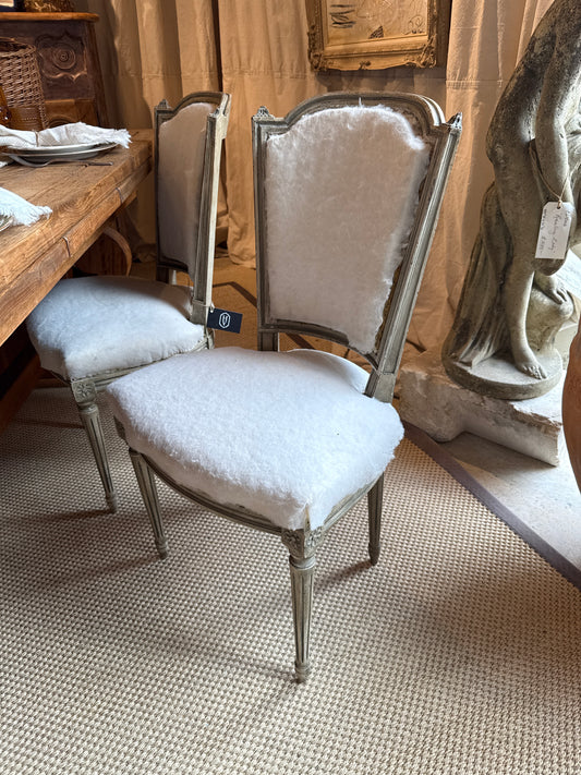 Set of 4 French Louis XVI Style Side Chairs