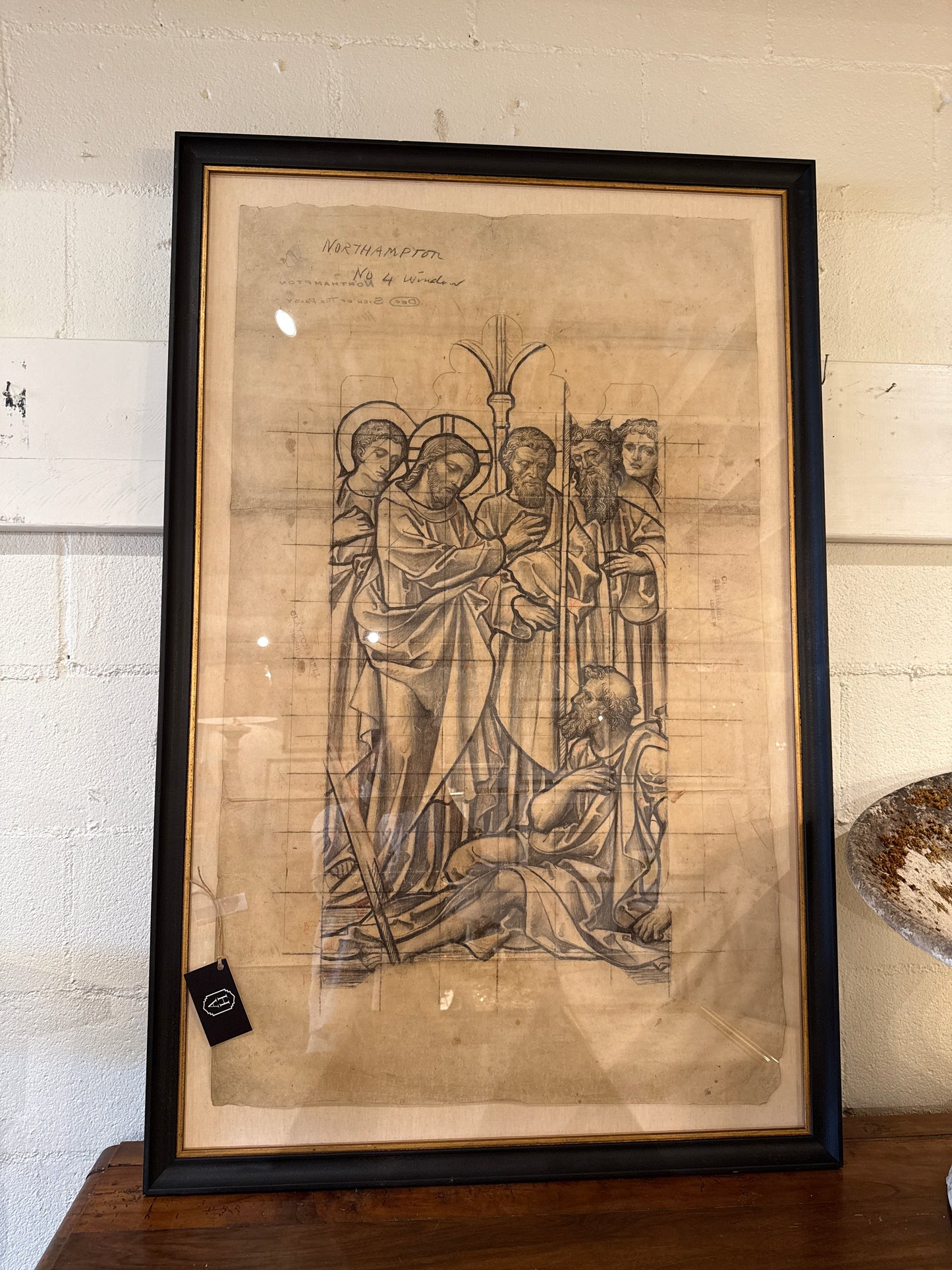 Original Stained Glass Window Design Drawings