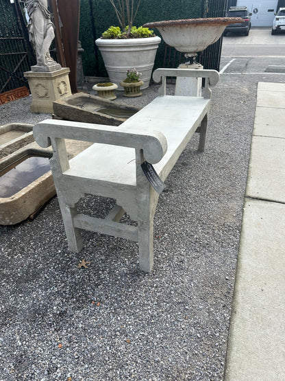 Concrete Chippendale Bench