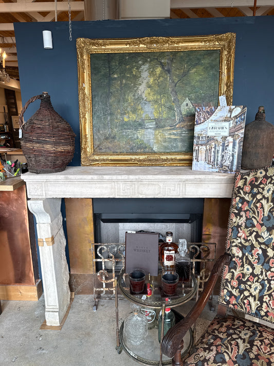 Greek Key Mantel