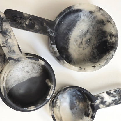 Hand Poured Resin Measuring Cups - Cooking, Baking  Gifts : Black & White