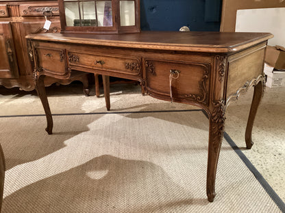 French leather top desk