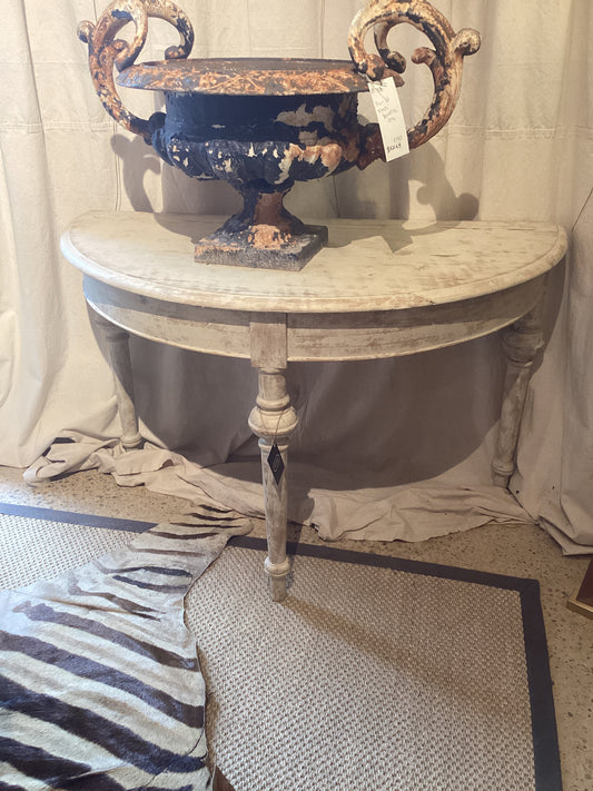 Pair of Swedish Demi Lune Console Tables