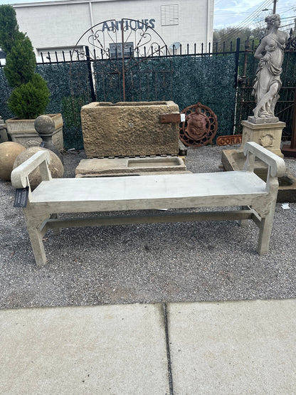 Concrete Chippendale Bench