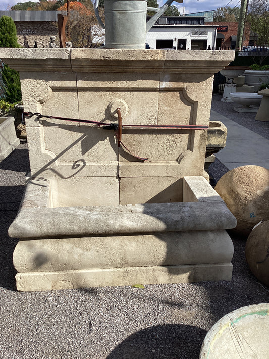 French Limestone Fountain