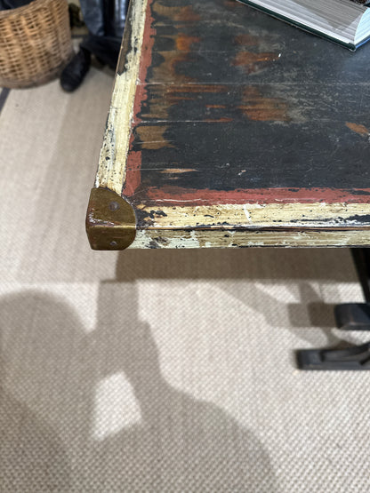 Catalan Dining Table Walnut with Painted Top