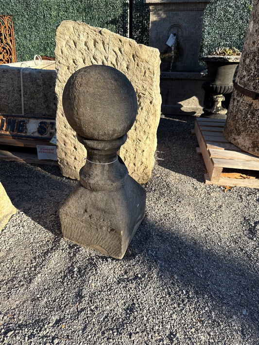 Carved Stone Finial