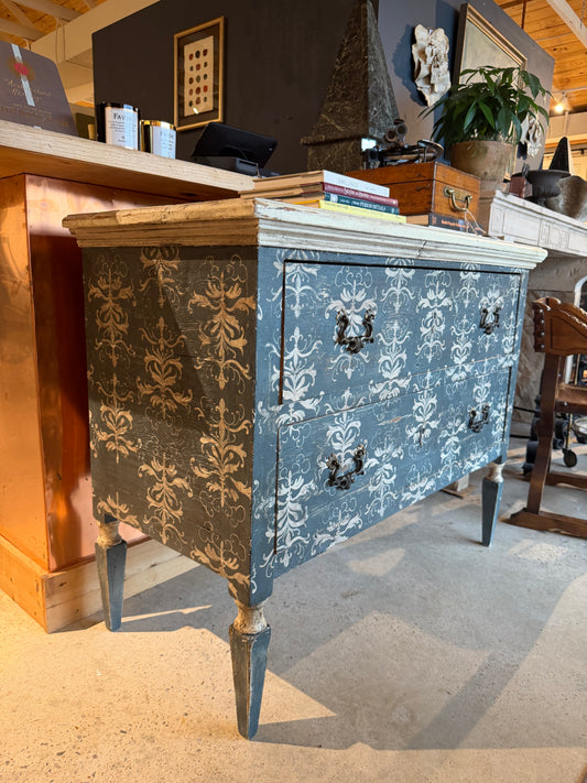 Pair of Italian Painted Pine Commodes