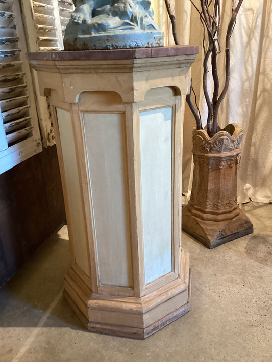 French Revival Octagonal Pedestal