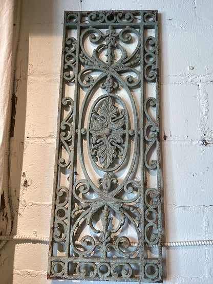 Medium Grey/Green Iron  Grate Set of 2