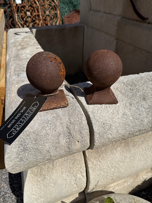 Cast Iron Ball Finials out of UK