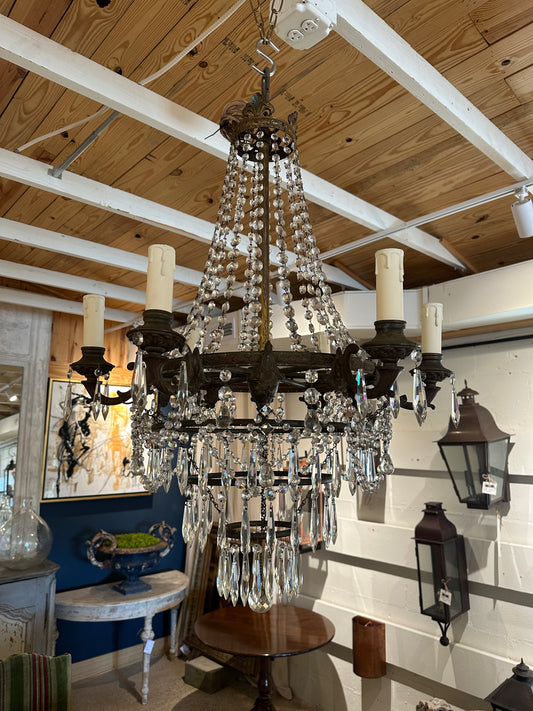 Antique Crystal Chandelier