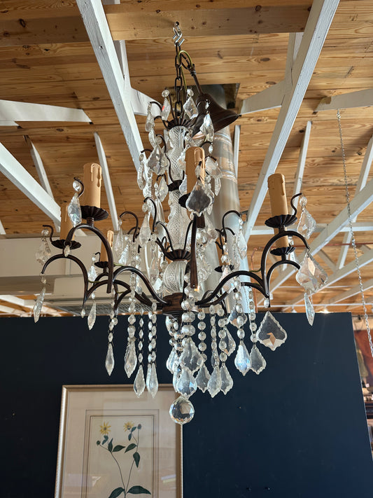 French Maria Eight Light Chandelier, 20th c.
