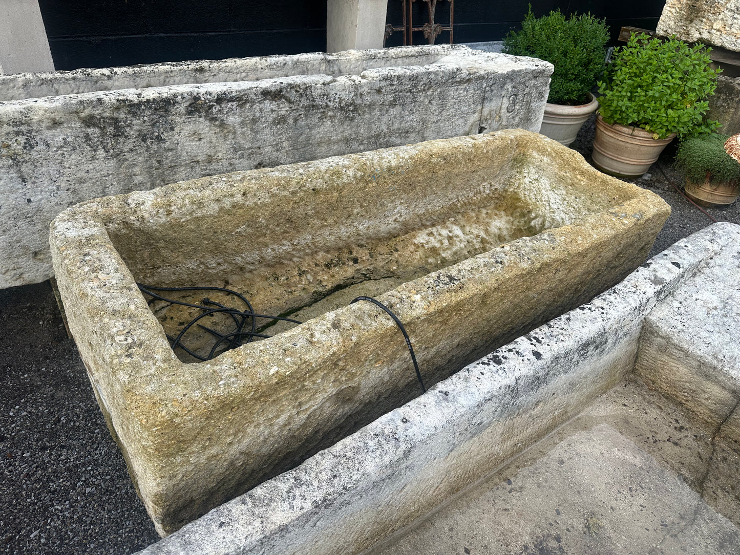 French Rectangular Stone Trough